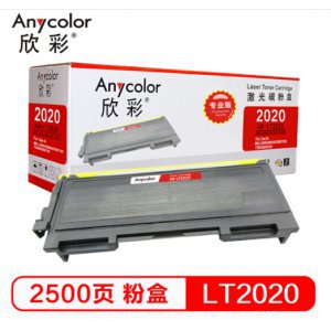 欣彩（Anycolor）LT2020粉盒黑色适用联想LJ20