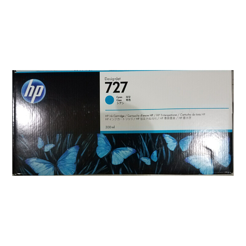 惠普（HP）F9J76A727青色绘图仪墨盒适用于T920/