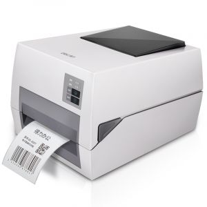 得力（deli）DL-820T条码打印机热转印铜版纸标签面单碳带打印机