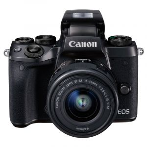 佳能（Canon）EOSM5（EF-M15-45mmf/3.5-6.3ISSTM）微型单电套机黑色高速对焦高速连拍