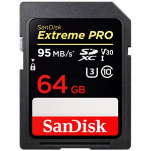 闪迪（SanDisk）64GSD卡95MB/S黑色