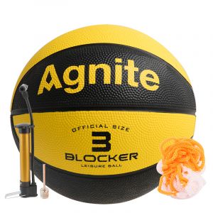 安格耐特F11013号儿童玩具篮球幼儿园拼色皮球拍拍球吸湿耐磨防滑颜色